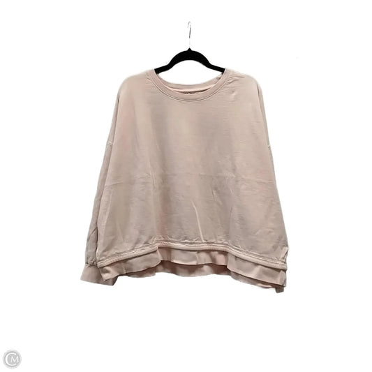 Sweatshirt Crewneck By Athleta In Pink, Size: 2x