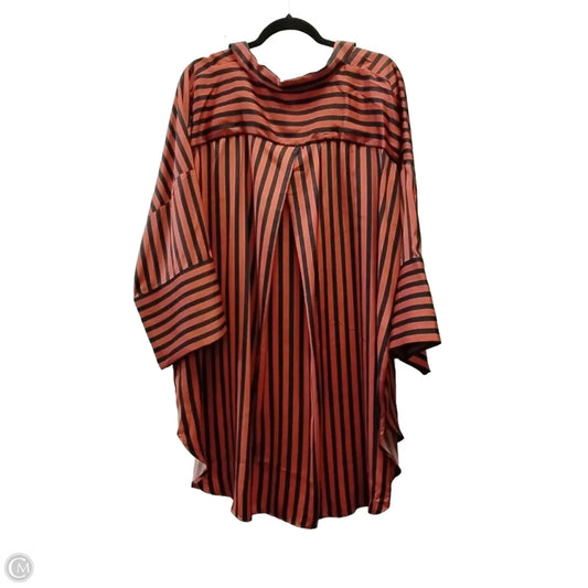 Blouse 3/4 Sleeve By Ellos In Striped Pattern, Size: 4x