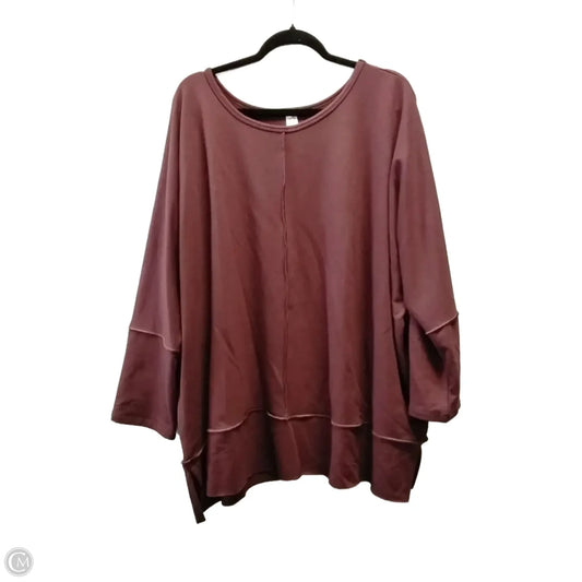 Sweatshirt Crewneck By Spanx In Purple, Size: 3x