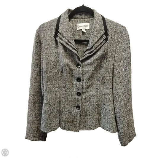 Blazer By Dannyandnicole In Black & White, Size: 12