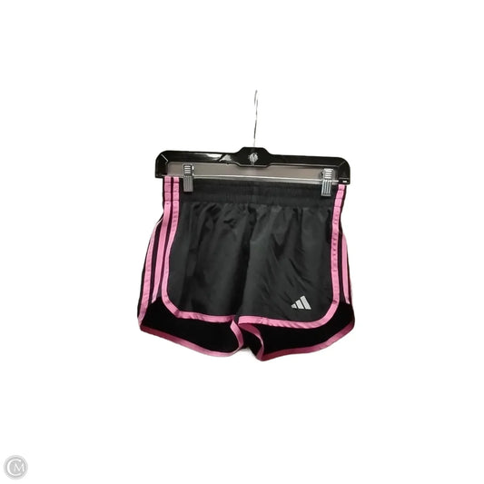 Athletic Shorts By Adidas In Black & Pink, Size: Xs