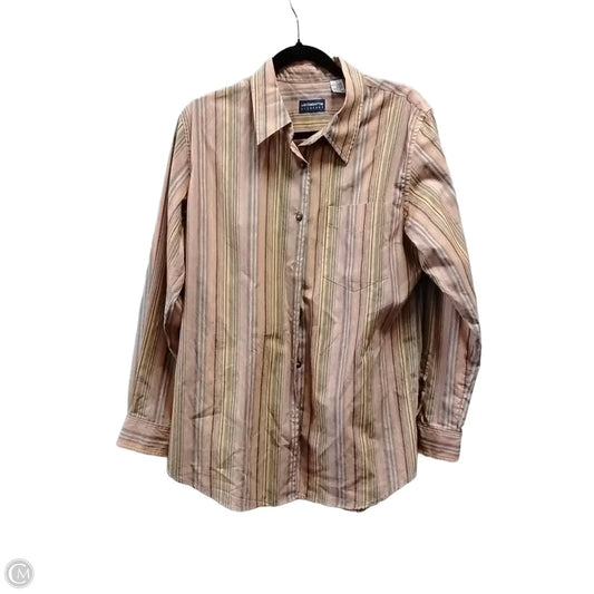 Top Long Sleeve By Liz Claiborne In Striped Pattern, Size: M