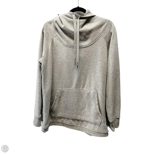 Sweatshirt Hoodie By Active Life In Grey, Size: L