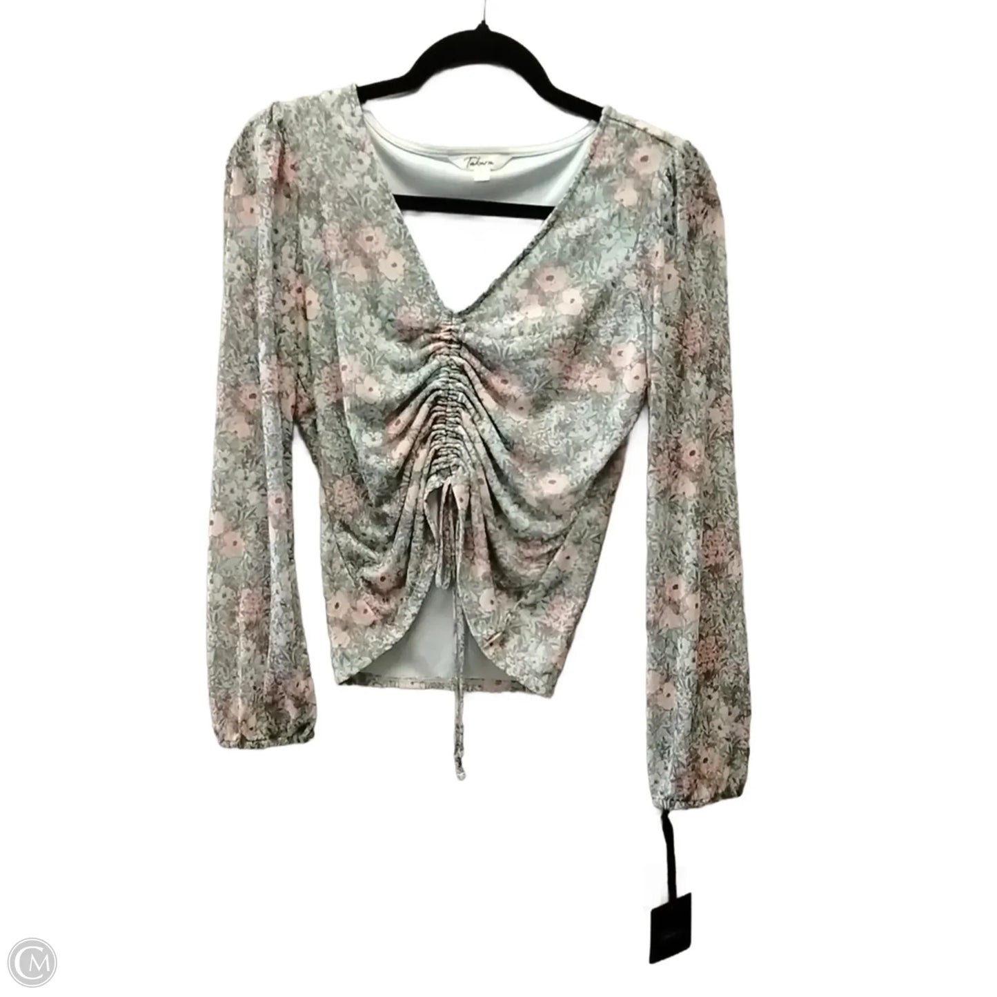 Blouse Long Sleeve By Takara In Floral Print, Size: S