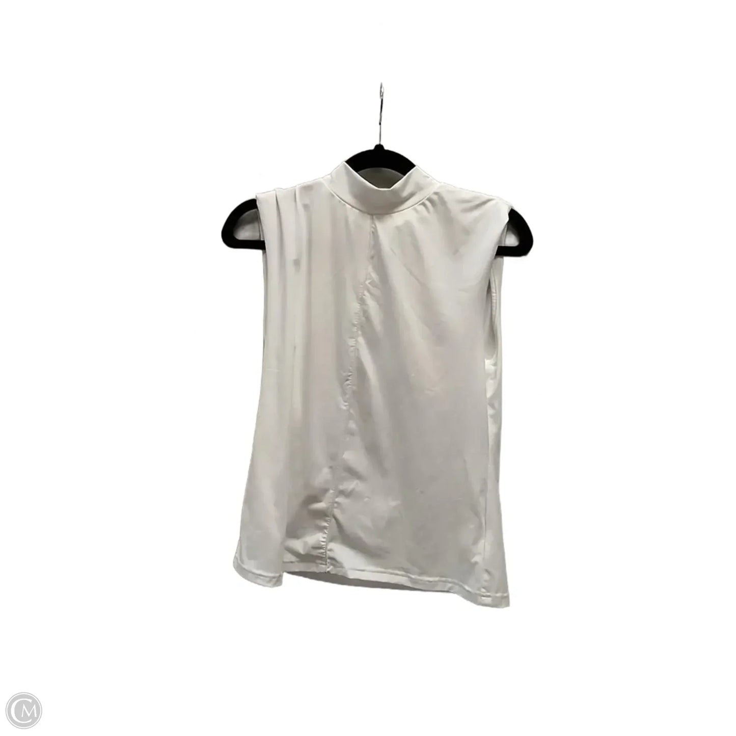 Blouse Sleeveless By Clothes Mentor In White, Size: M