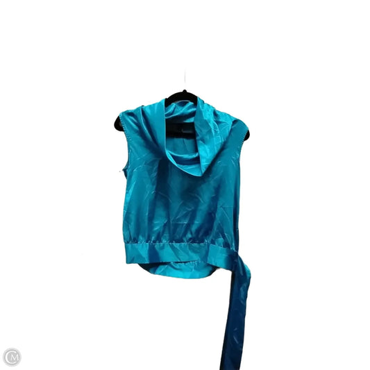 Blouse Sleeveless By Banana Republic In Blue, Size: Xs