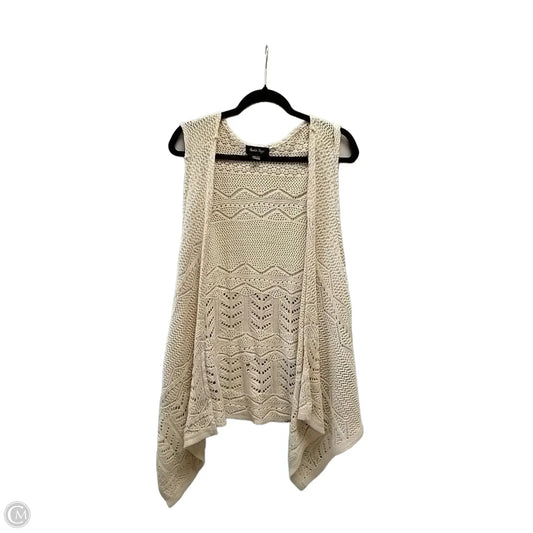 Vest Sweater By Charlie Paige In Beige, Size: L