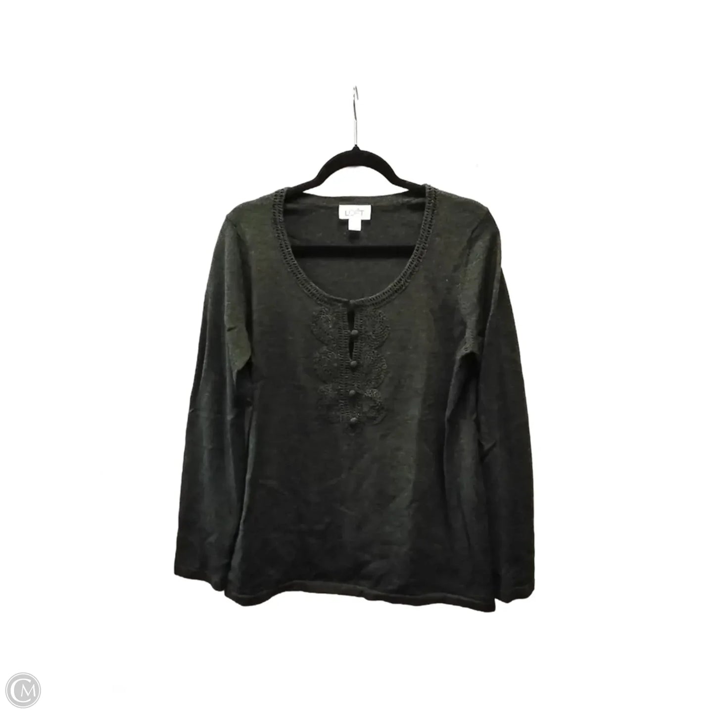 Sweater By Loft In Green, Size: L