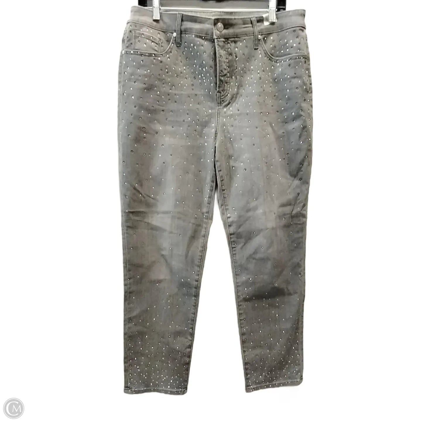 Jeans Straight By Chicos In Grey, Size: 16