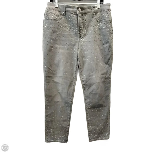 Jeans Straight By Chicos In Grey, Size: 16