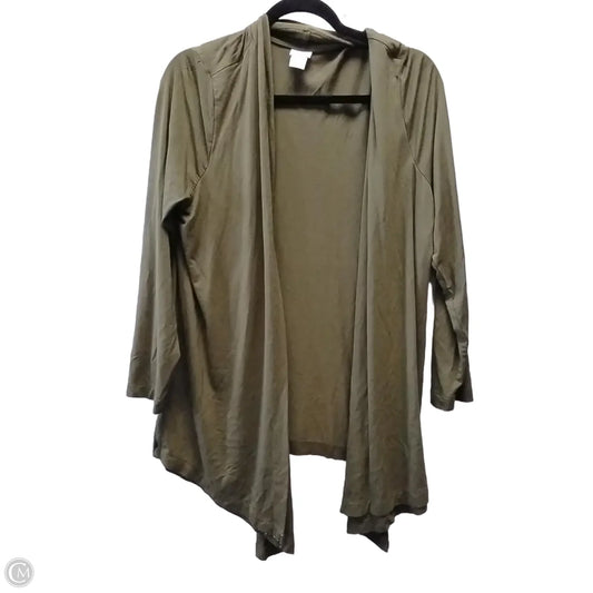Top Long Sleeve By Chicos In Green, Size: Xl