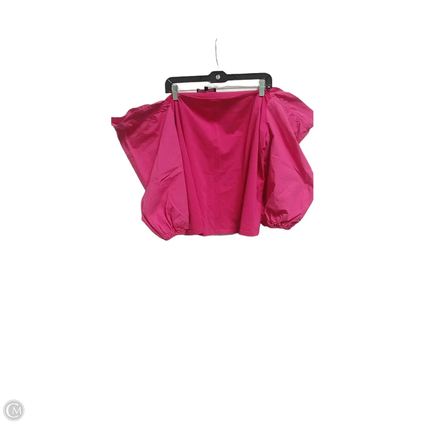 Blouse Long Sleeve By Eloquii In Pink, Size: 26