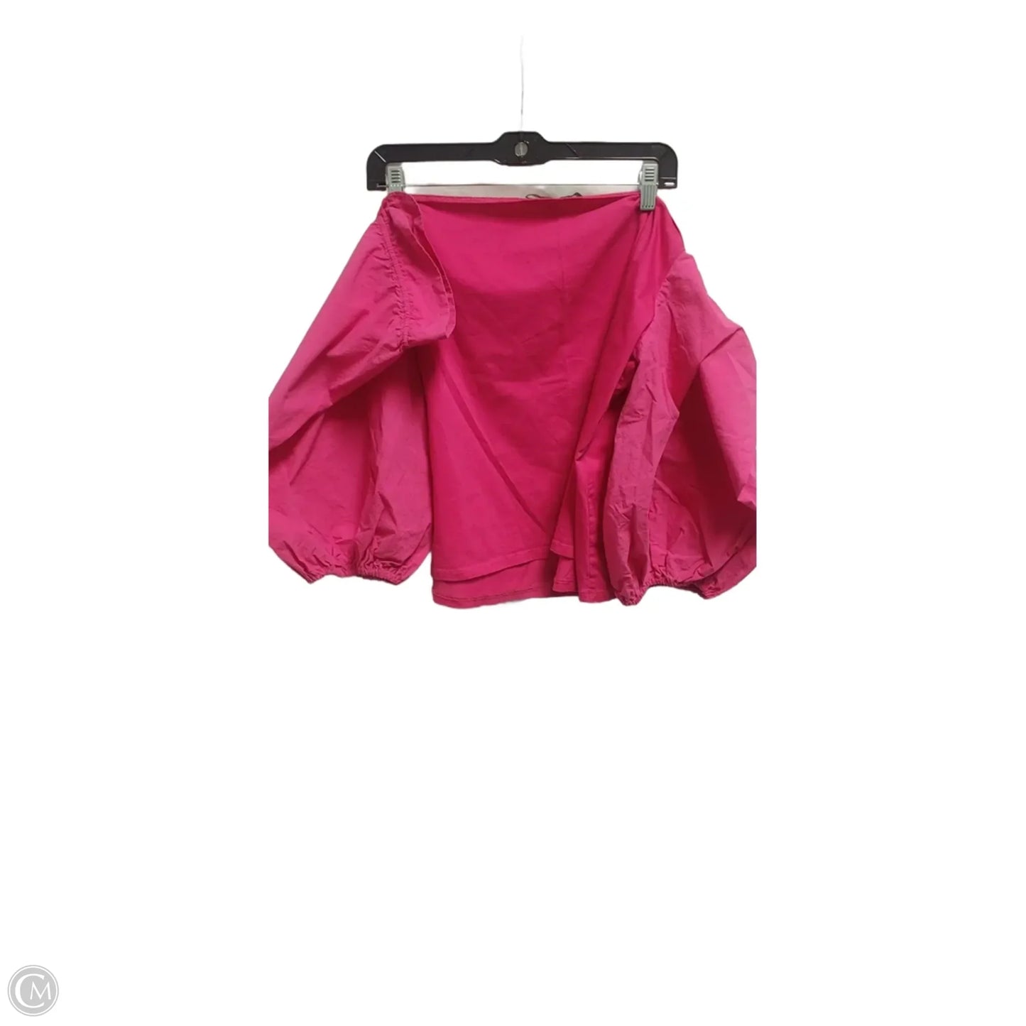 Blouse Long Sleeve By Eloquii In Pink, Size: 26