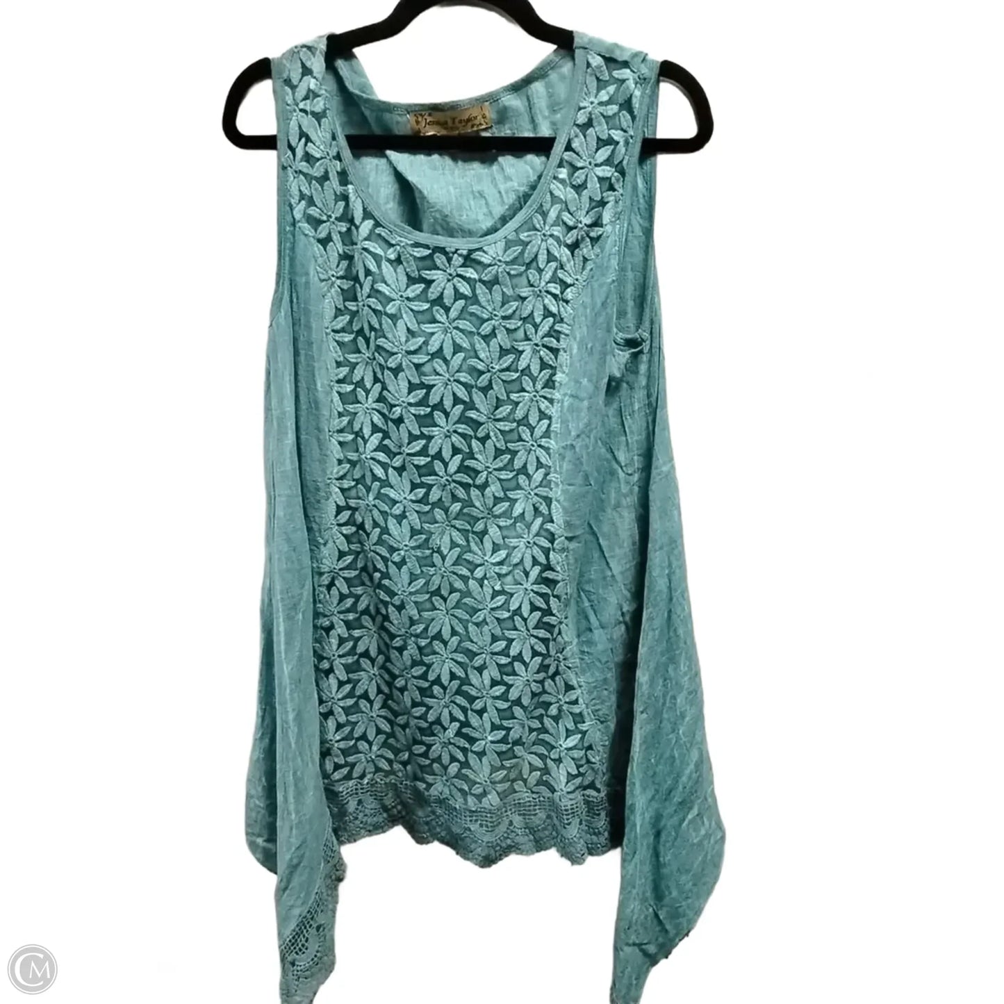 Blouse Sleeveless By Clothes Mentor In Blue, Size: M