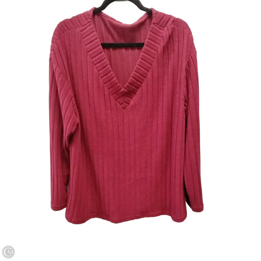 Sweater By Clothes Mentor In Red, Size: 2x