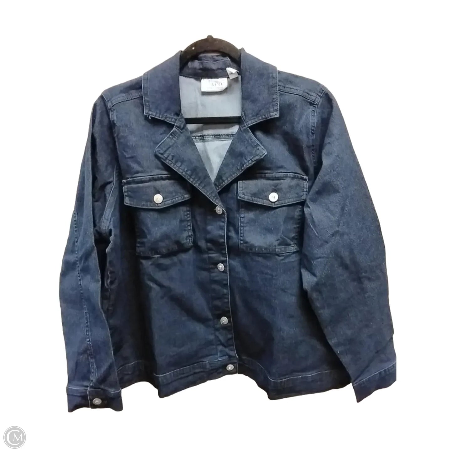 Jacket Denim By D&co. In Blue, Size: 1x