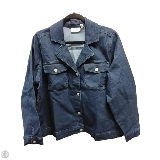 Jacket Denim By D&co. In Blue, Size: 1x