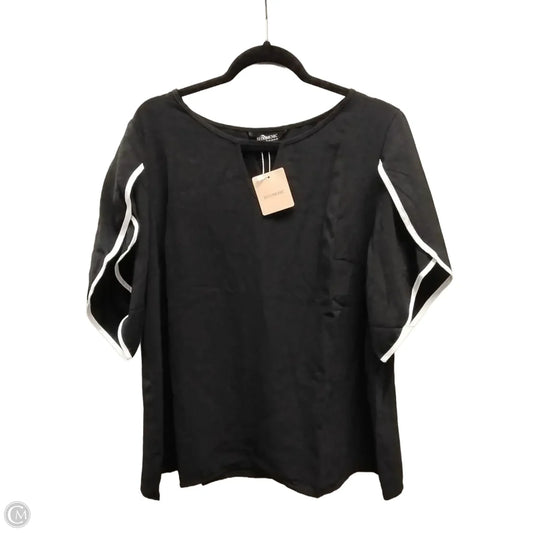 Top Short Sleeve By Bloomchic In Black, Size: Xl