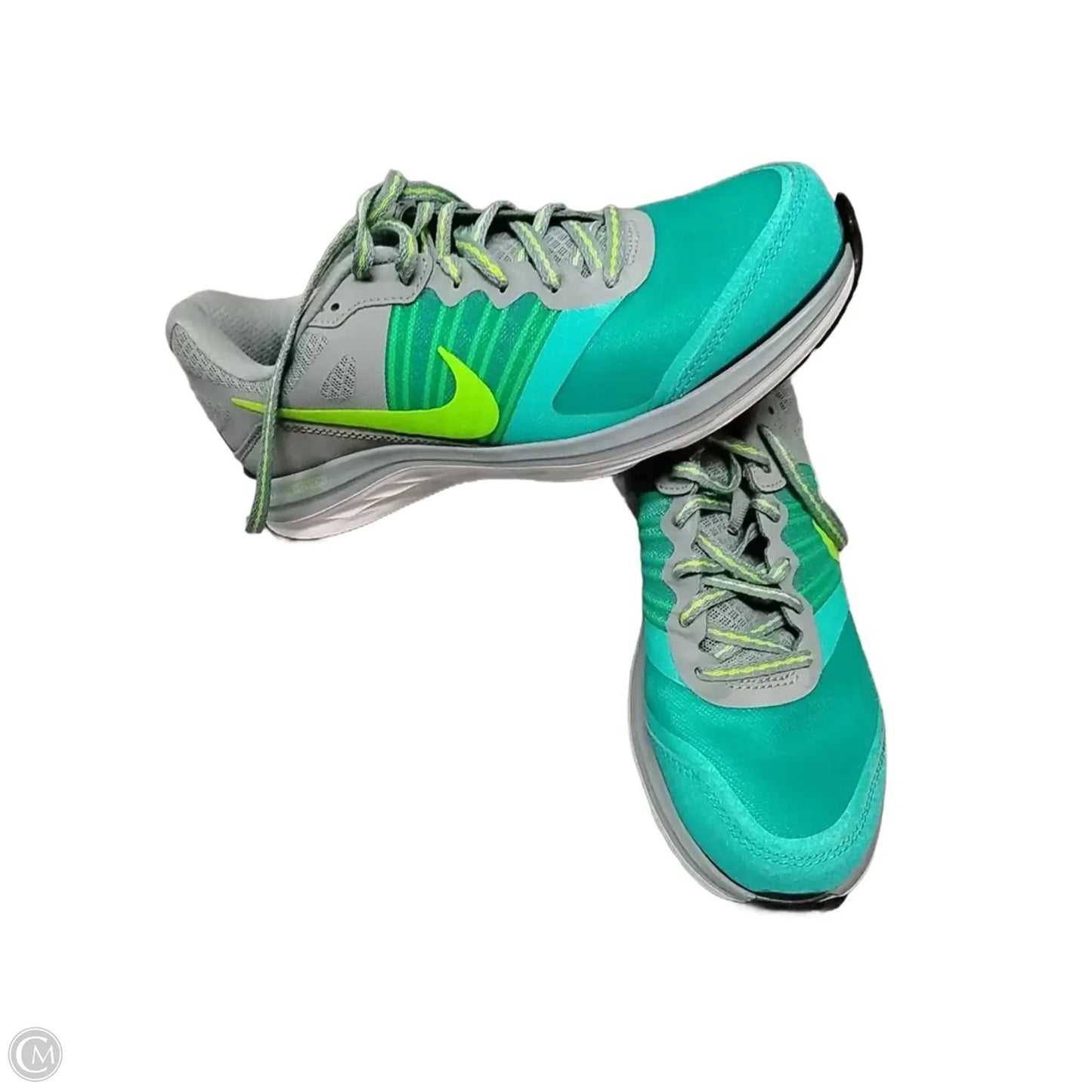 Shoes Athletic By Nike In Green & Grey, Size: 8