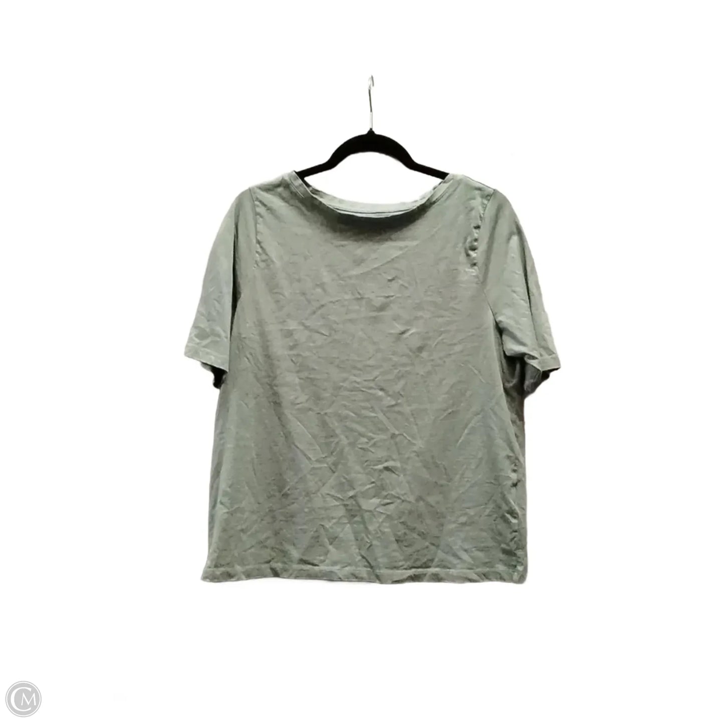 Top Short Sleeve By Lands End In Green, Size: L