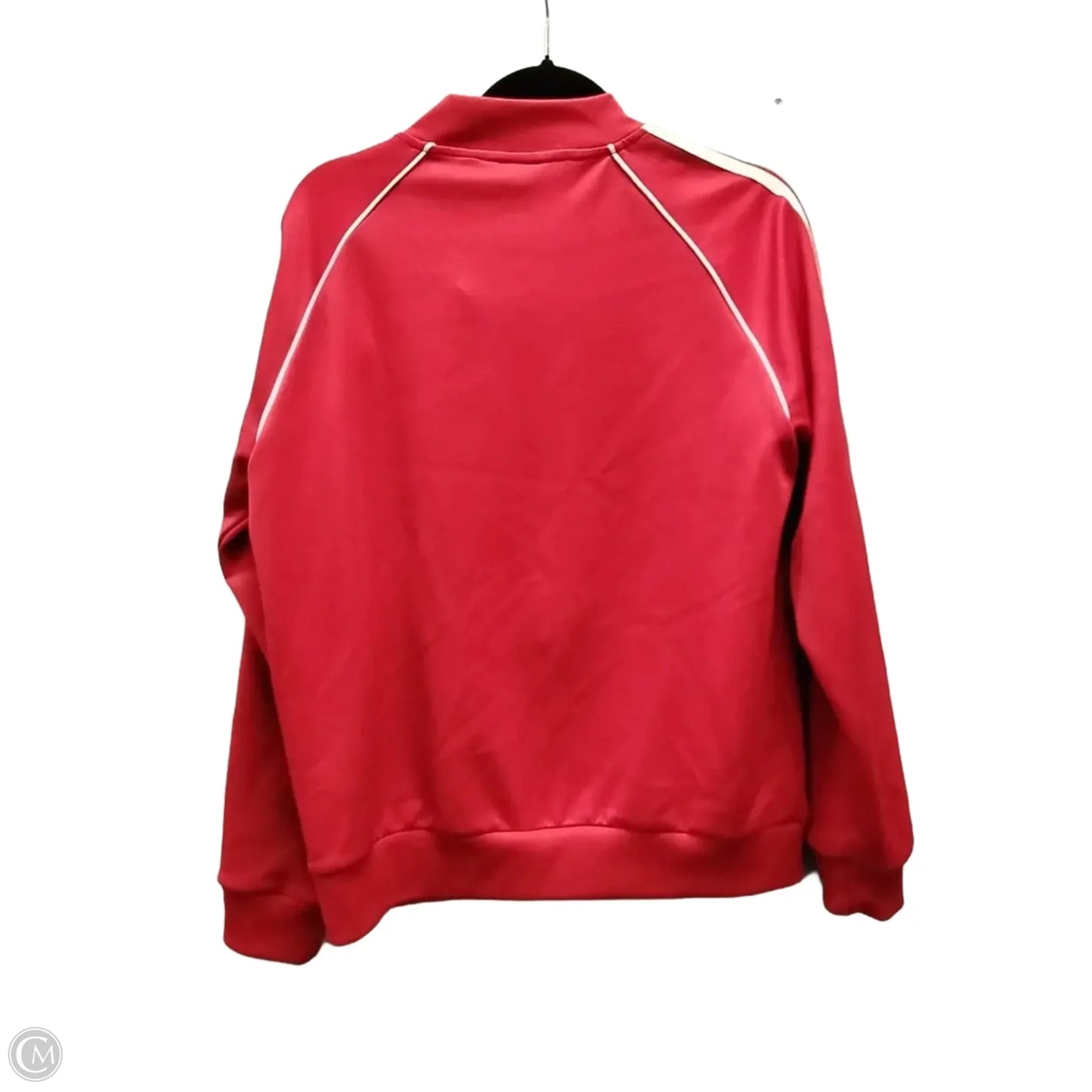 Athletic Jacket By Adidas In Red, Size: L