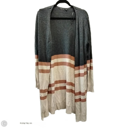 Sweater Cardigan By Doe & Rae In Striped Pattern, Size: S