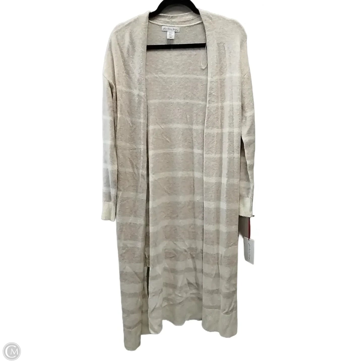 Sweater Cardigan By Clothes Mentor In Pink & White, Size: Xs