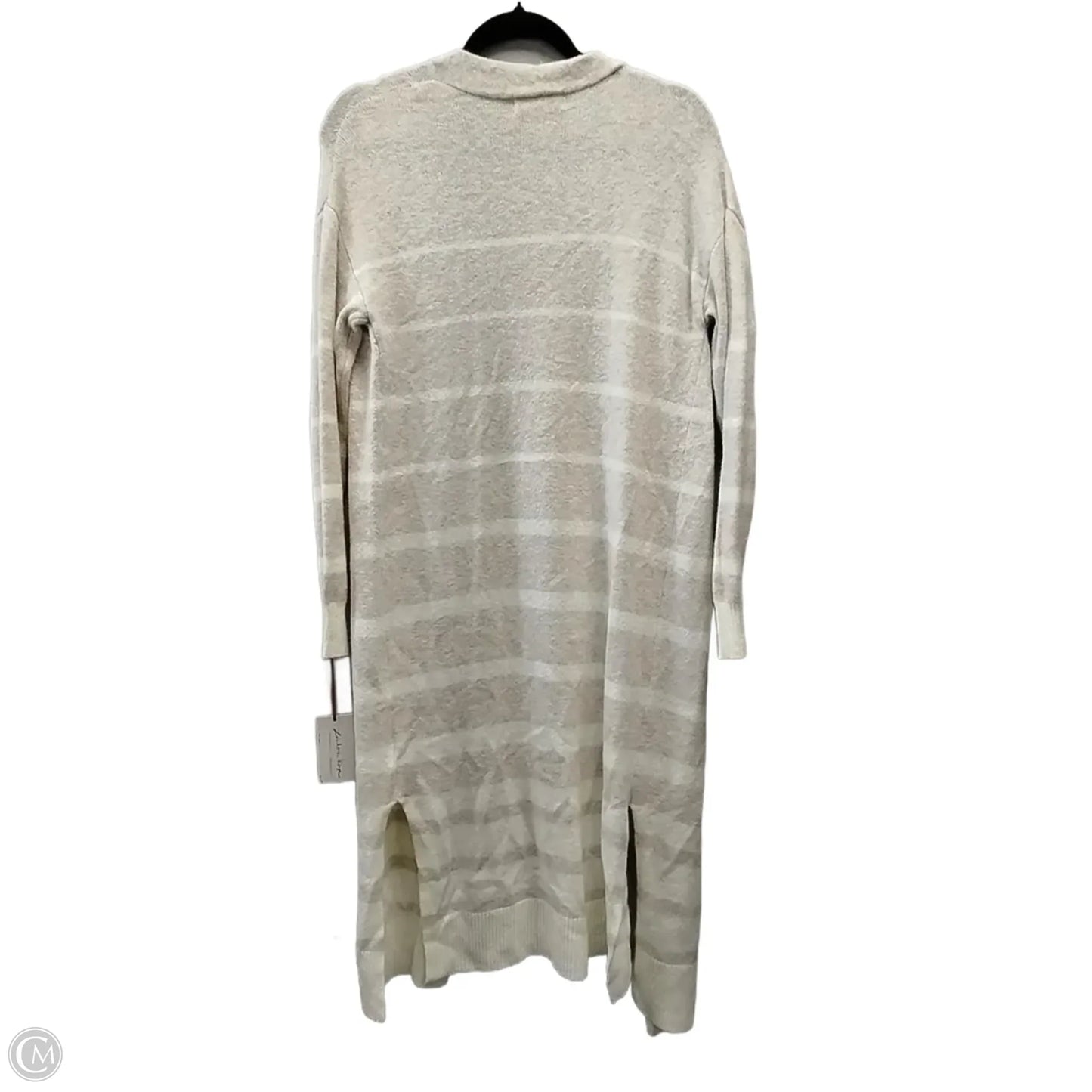 Sweater Cardigan By Clothes Mentor In Pink & White, Size: Xs