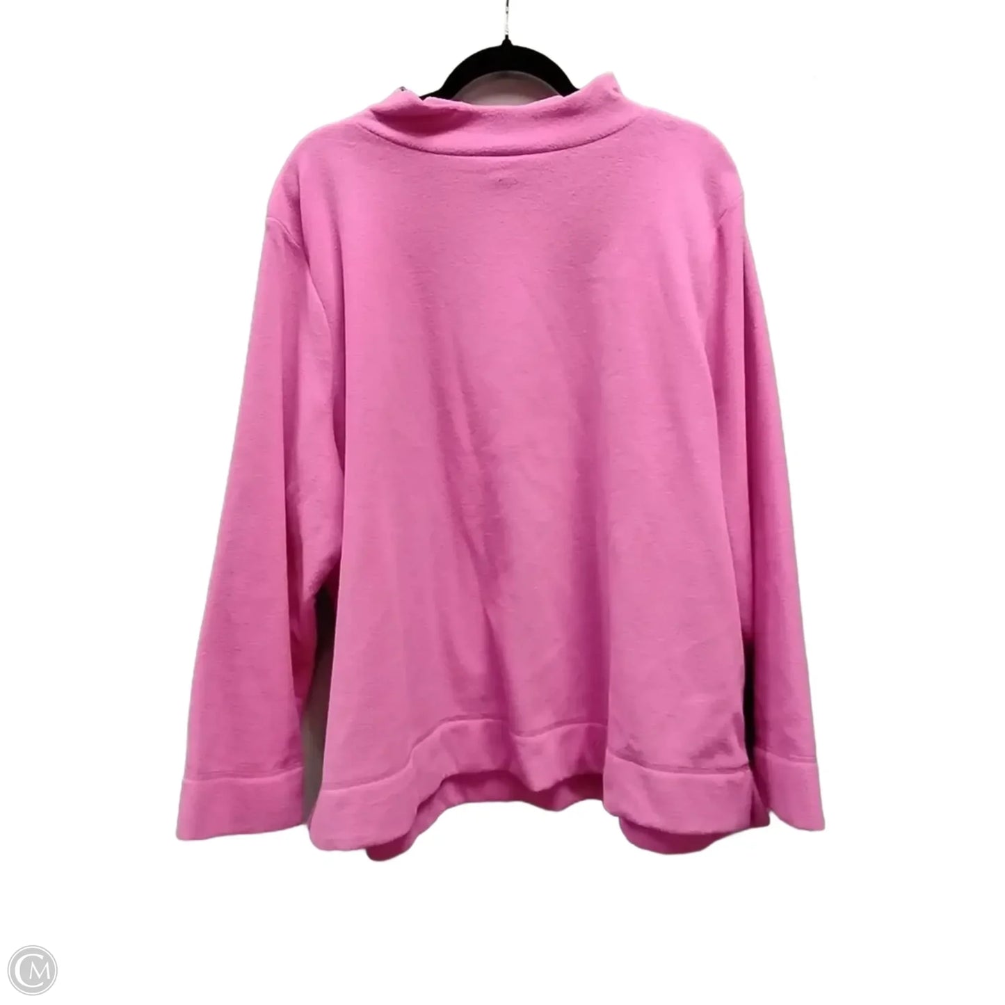 Sweatshirt Collar By Talbots In Pink, Size: 3x
