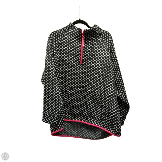 Sweatshirt Collar By Talbots In Black & White, Size: 3x