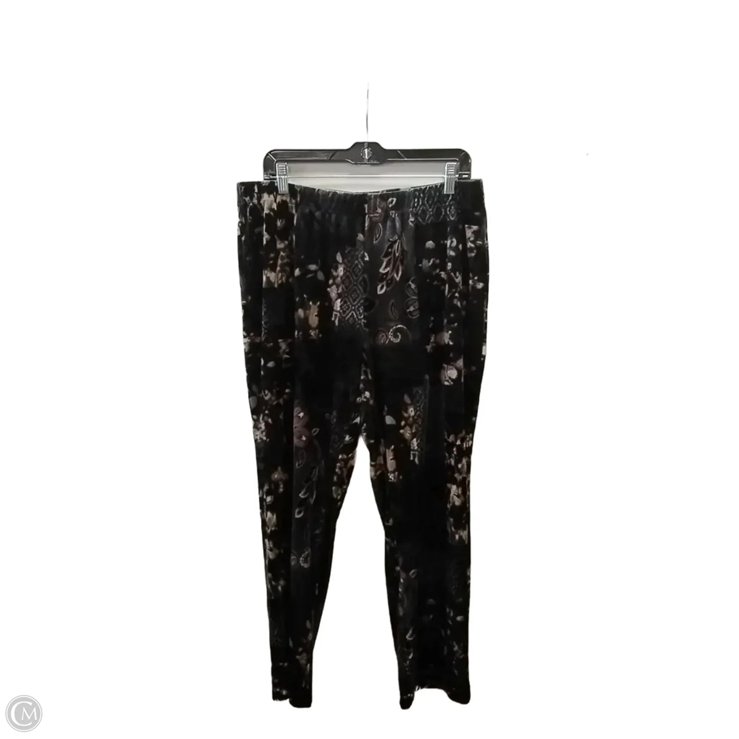 Pants Lounge By Susan Graver In Floral Print, Size: Lp