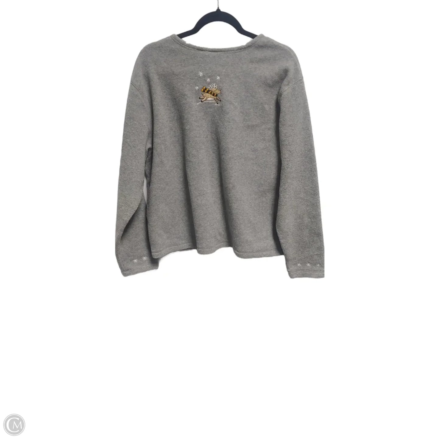 Sweatshirt Crewneck By Clothes Mentor In Grey, Size: M