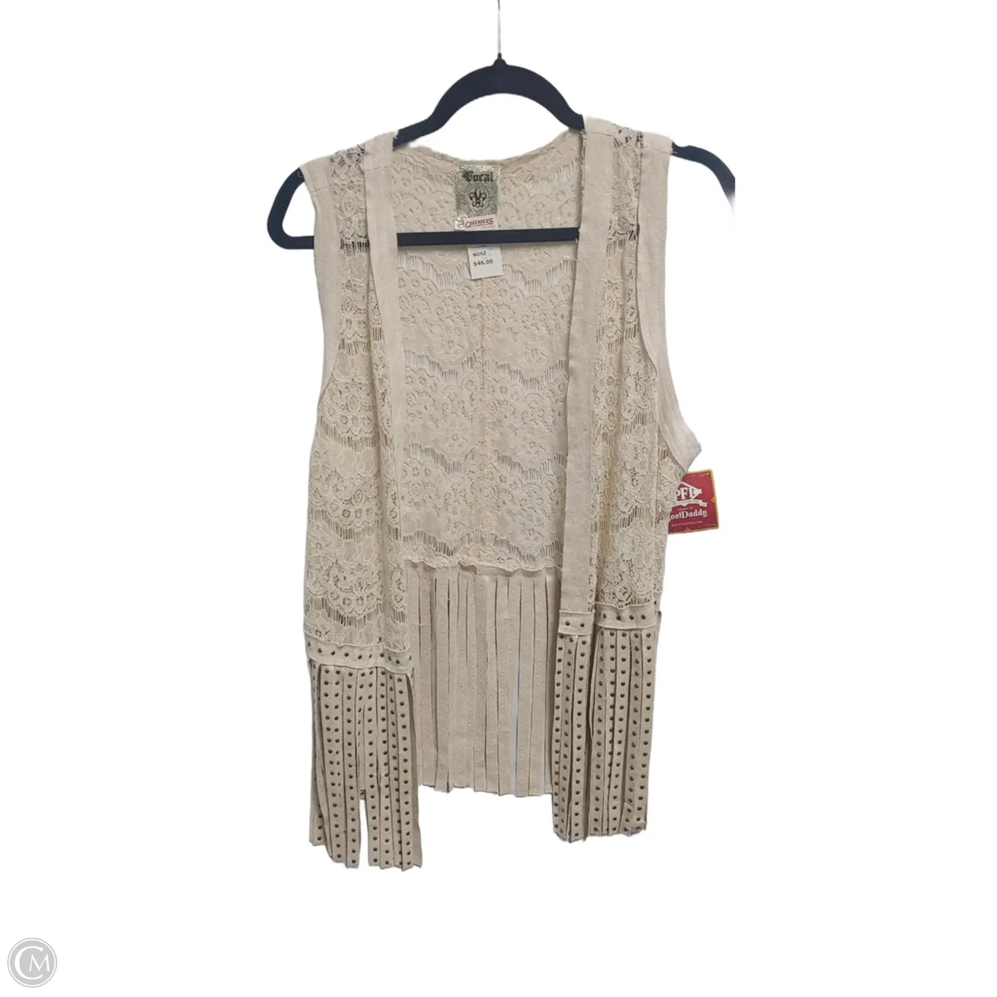 Vest Other By Vocal In Beige, Size: Xl