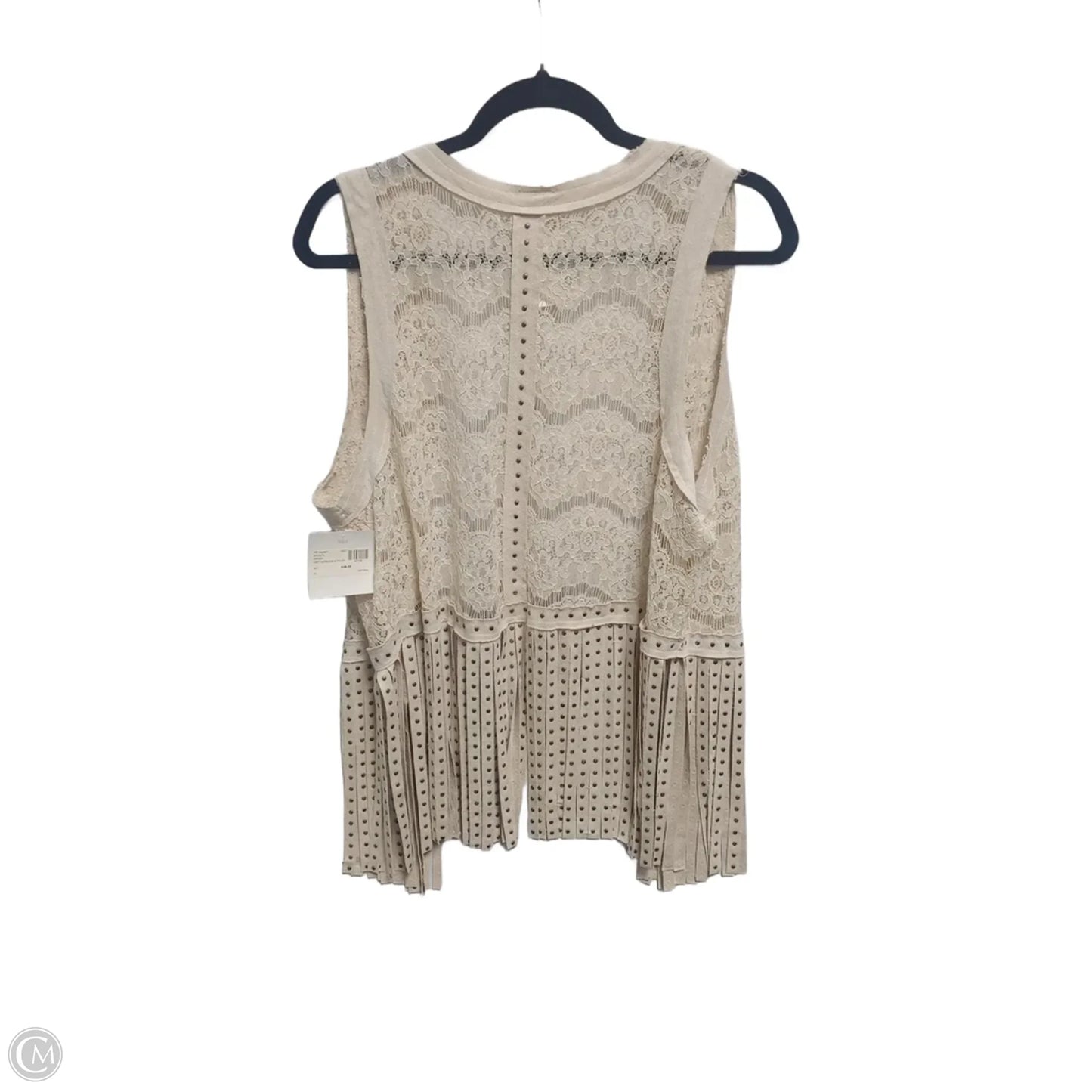Vest Other By Vocal In Beige, Size: Xl