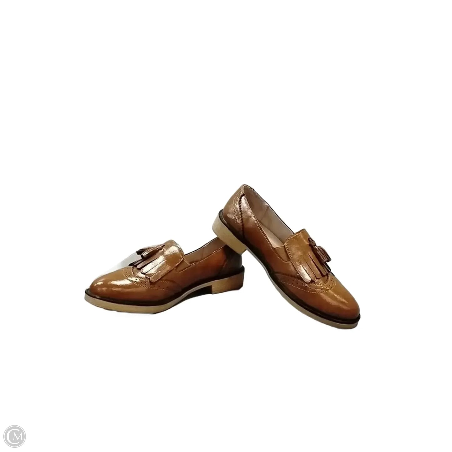 Shoes Flats By Clothes Mentor In Brown, Size: 7.5
