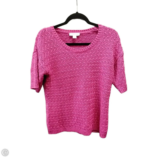 Sweater Short Sleeve By Coldwater Creek In Pink, Size: Xs