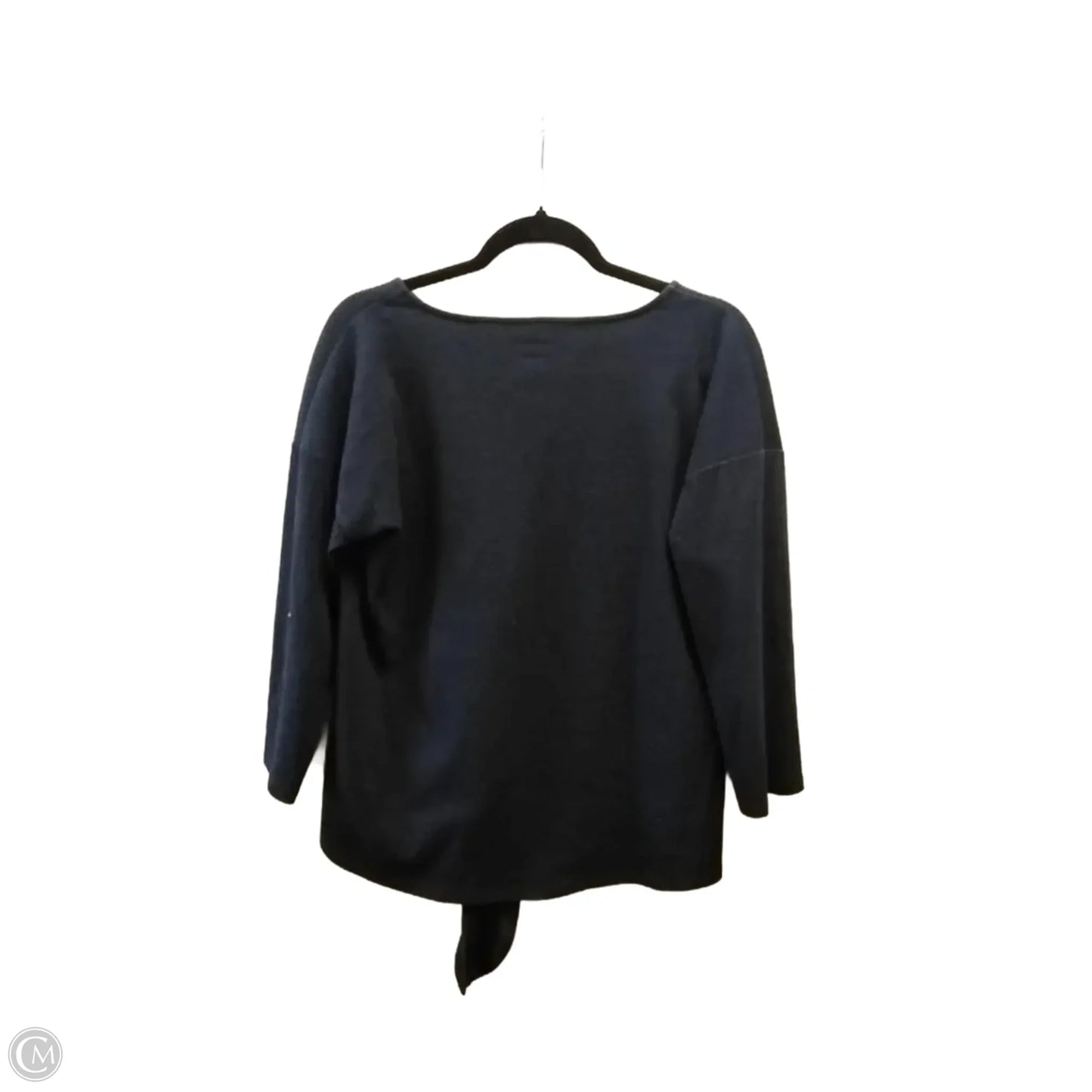 Top Long Sleeve By Talbots In Navy, Size: M