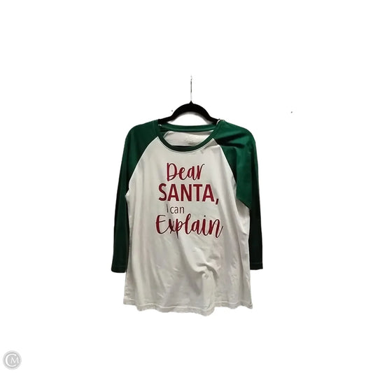 Top Long Sleeve By Natural Reflections, Size: L