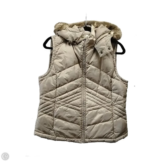 Vest Puffer & Quilted By Loft In Tan, Size: 8