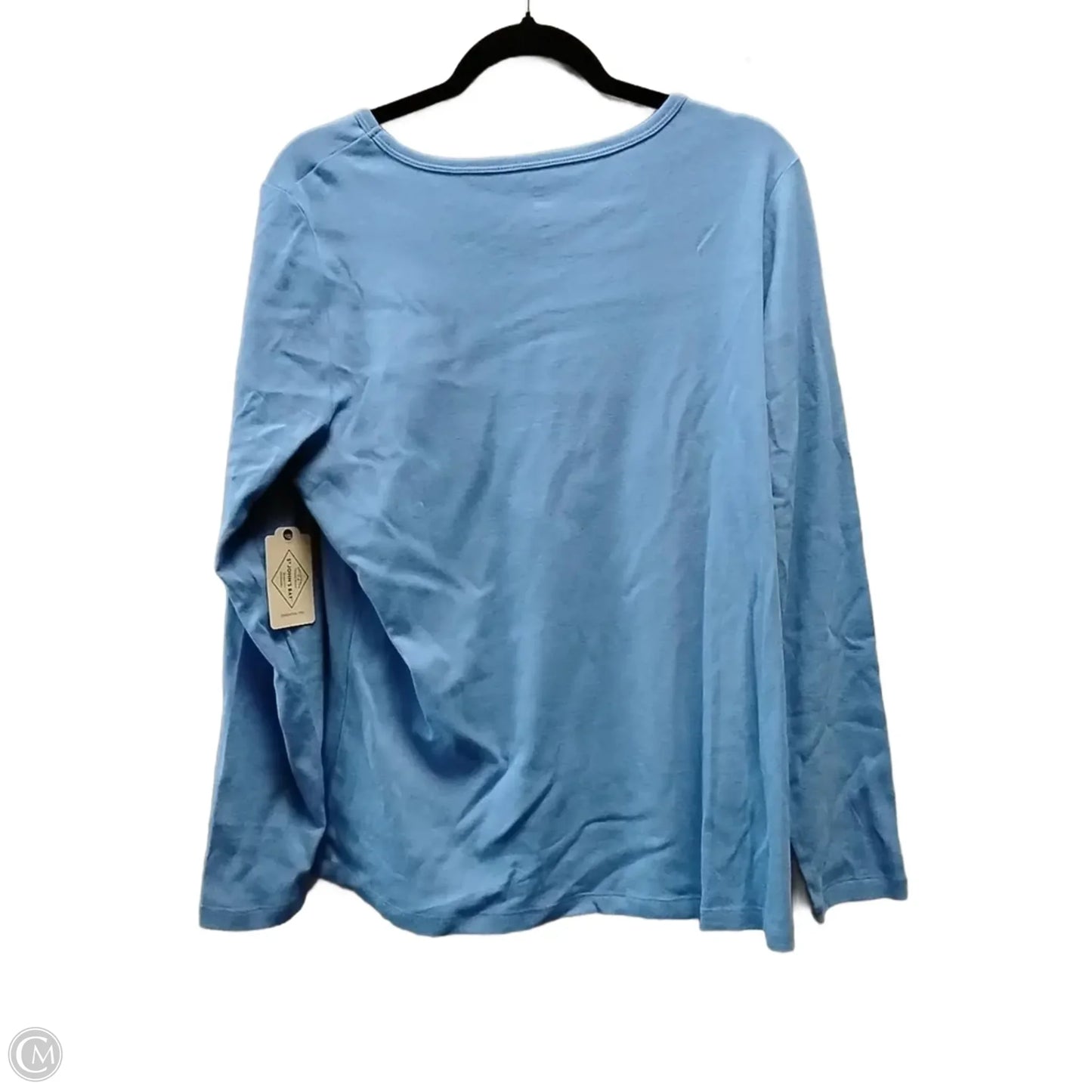 Top Long Sleeve By St Johns Bay In Blue, Size: Xl