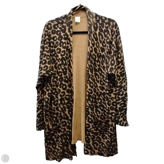 Sweater By Terra & Sky In Leopard Print, Size: 2x