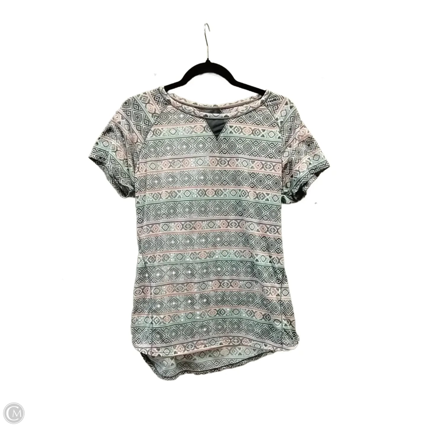 Top Long Sleeve Basic By Clothes Mentor In Geometric Pattern, Size: M