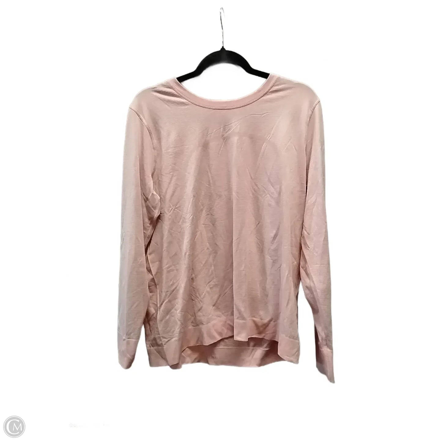 Athletic Top Long Sleeve Crewneck By Lululemon In Pink, Size: 1x