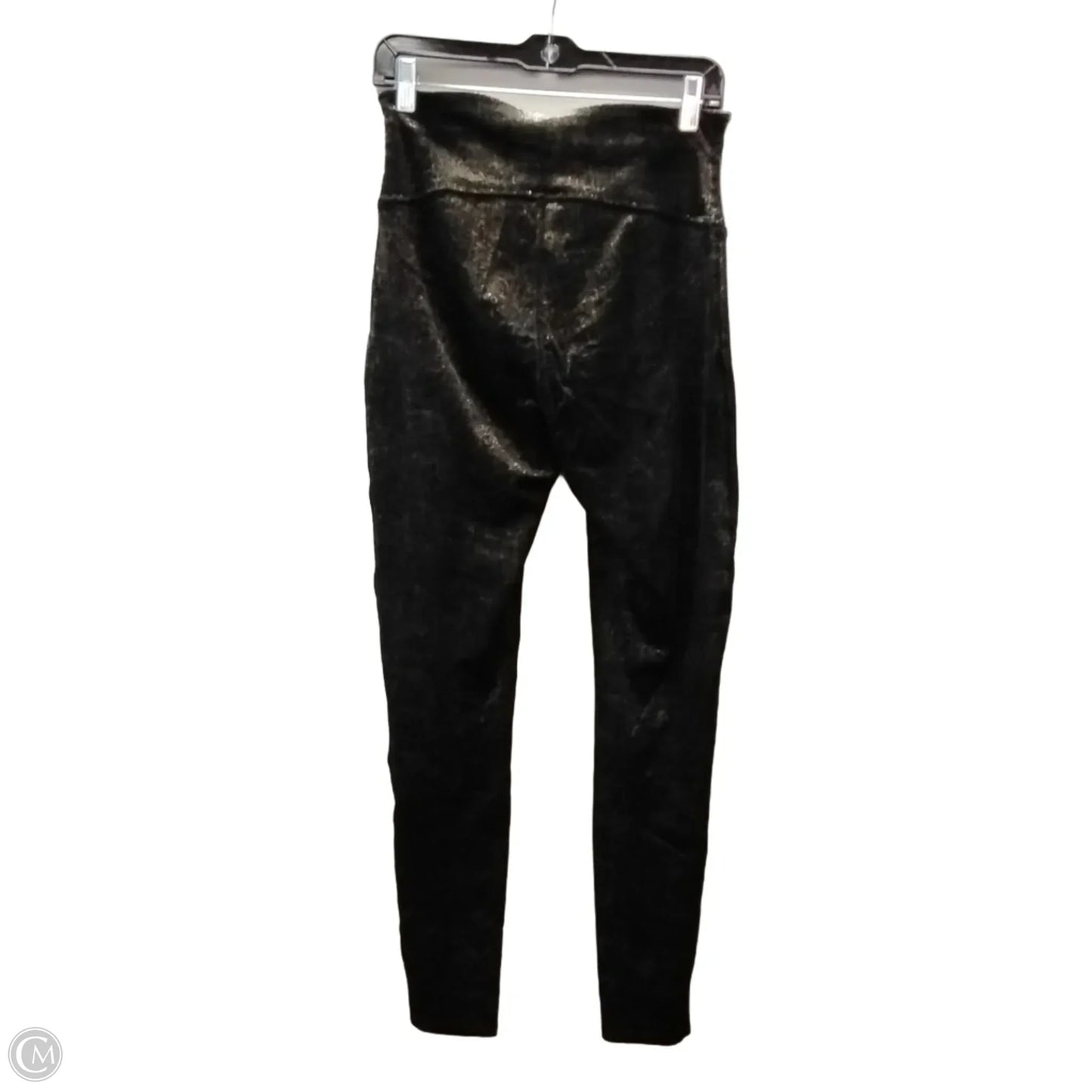 Pants Leggings By Spanx In Black & Gold, Size: L