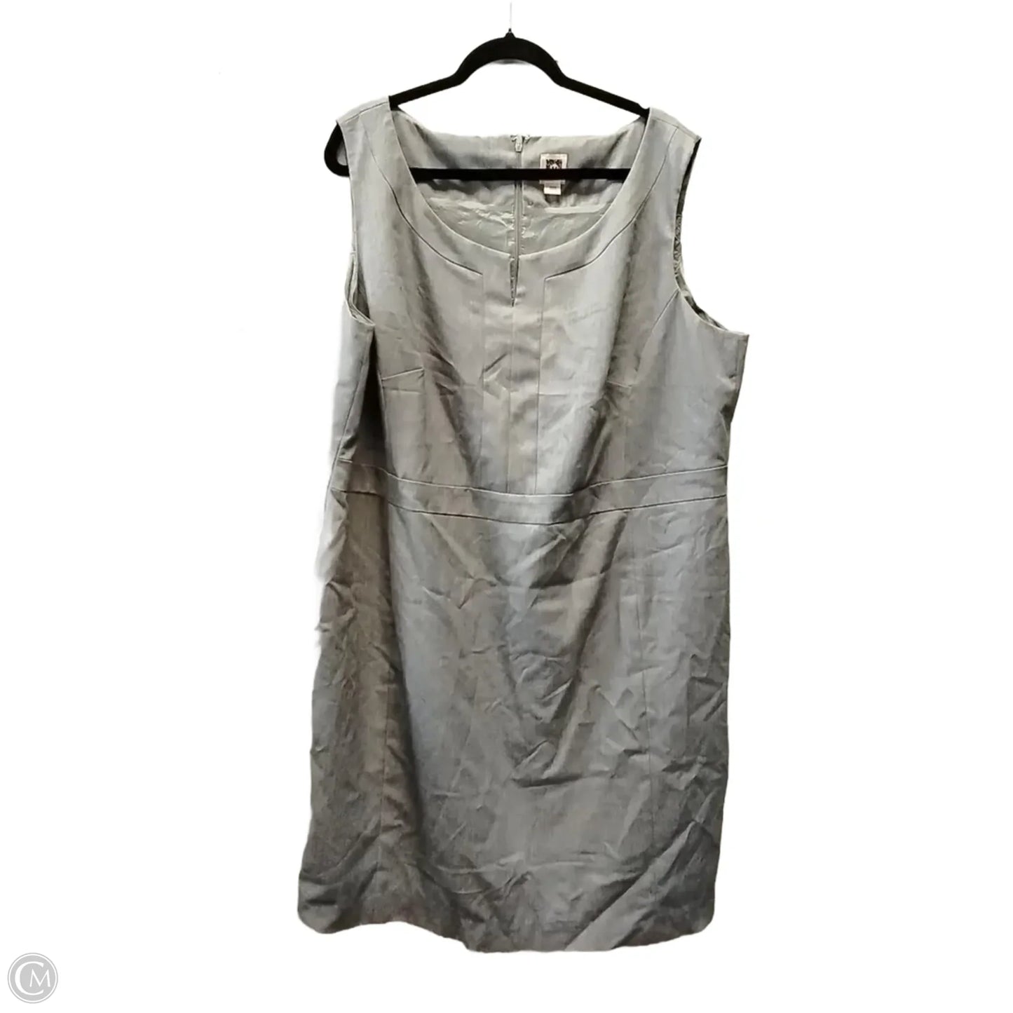 Dress Casual Midi By Anne Klein In Grey, Size: 22