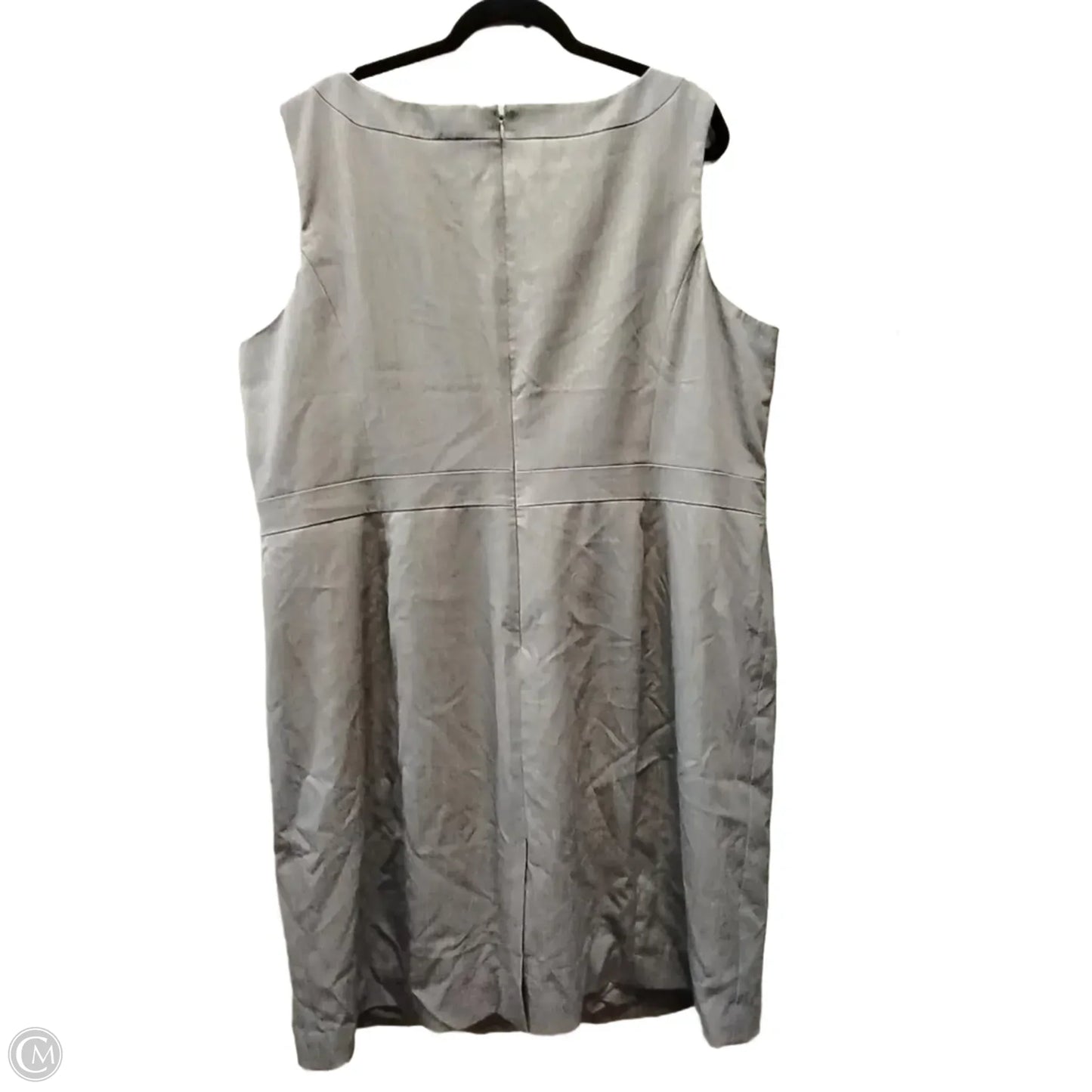 Dress Casual Midi By Anne Klein In Grey, Size: 22