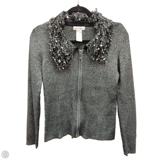 Sweater By Clothes Mentor In Silver, Size: M