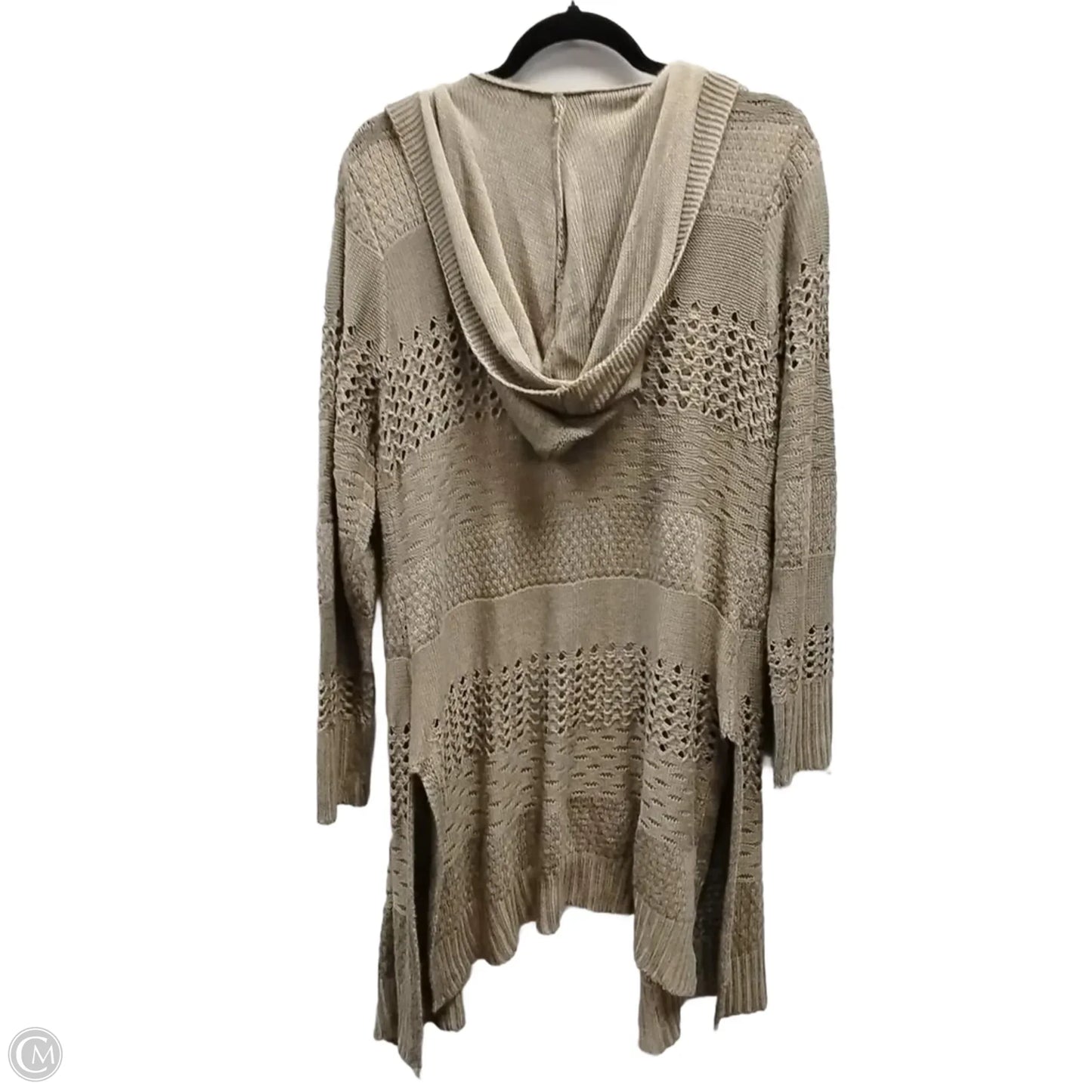 Sweater Cardigan By Clothes Mentor In Brown, Size: L