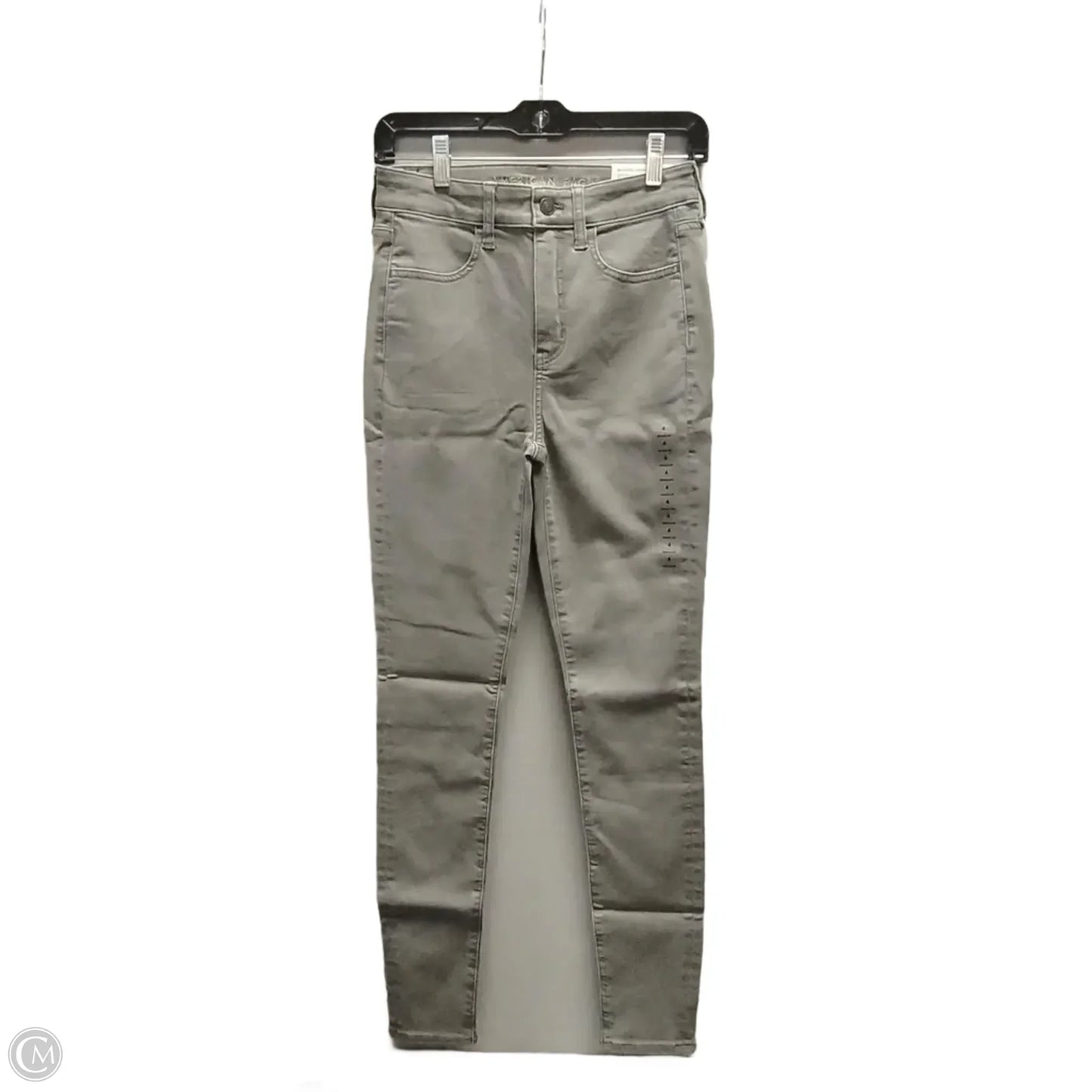 Jeans Straight By American Eagle In Grey, Size: 4