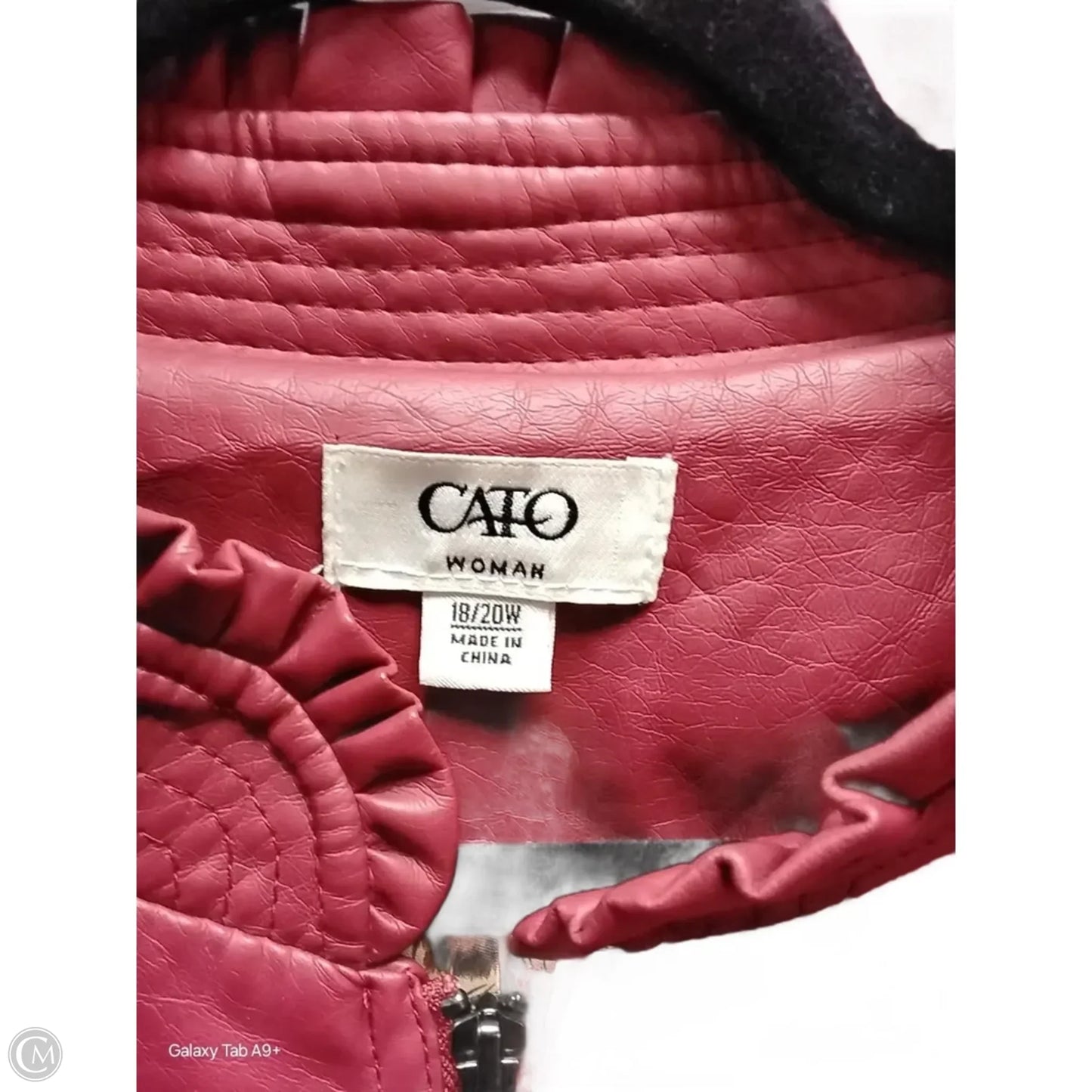 Jacket Other By Cato In Red, Size: 18